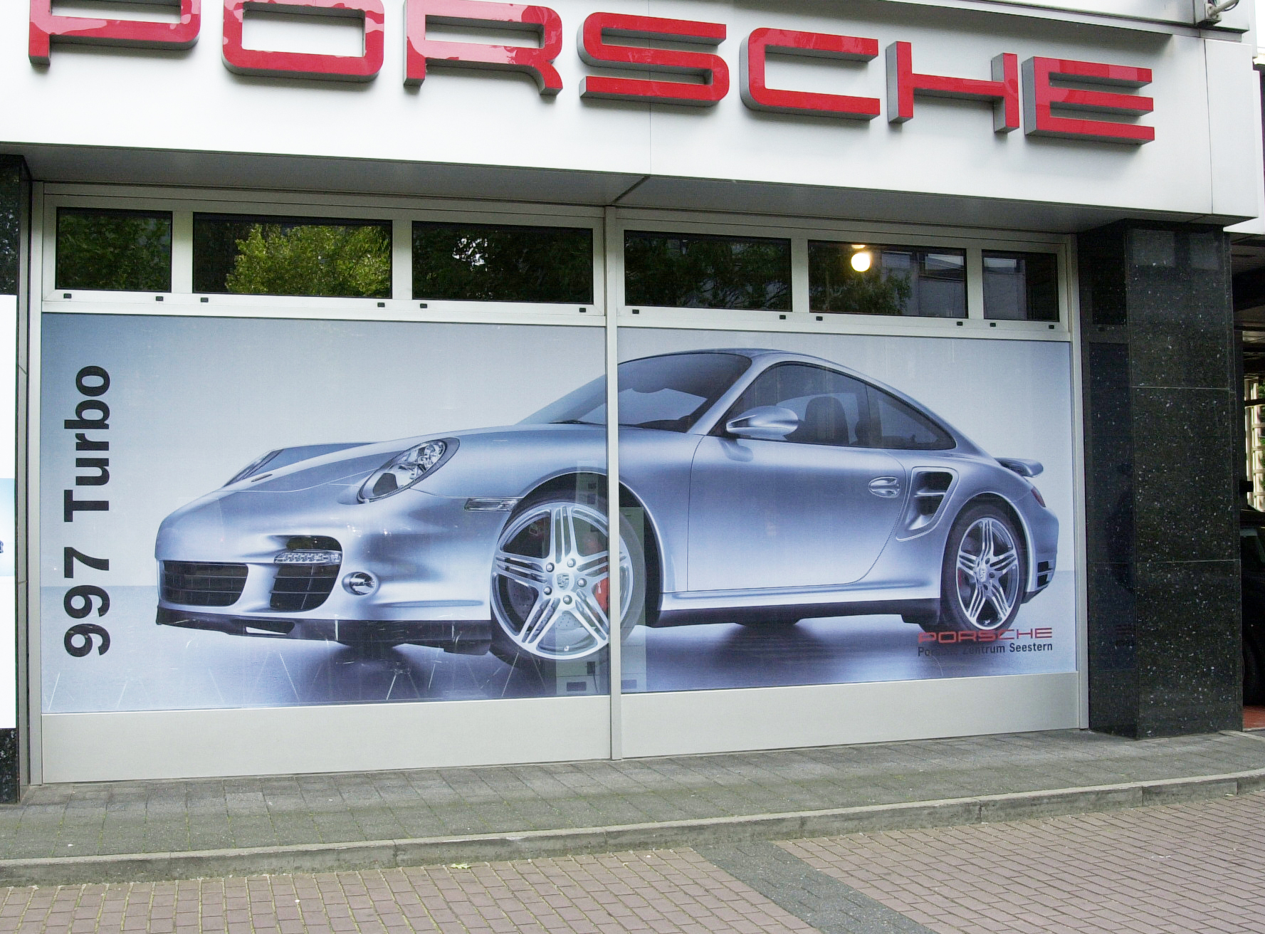 Porsche Seestern Fensterbeschriftung
