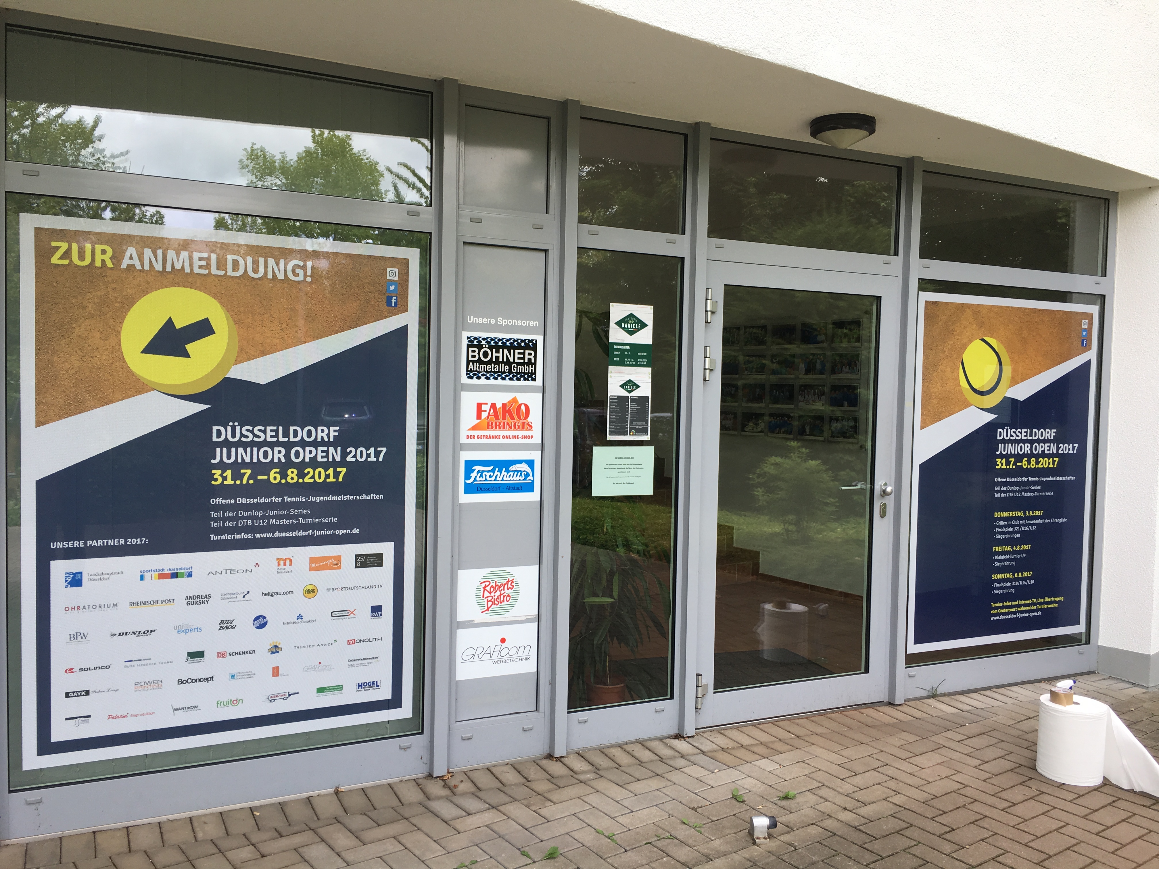 Junior Open Außenwerbung
